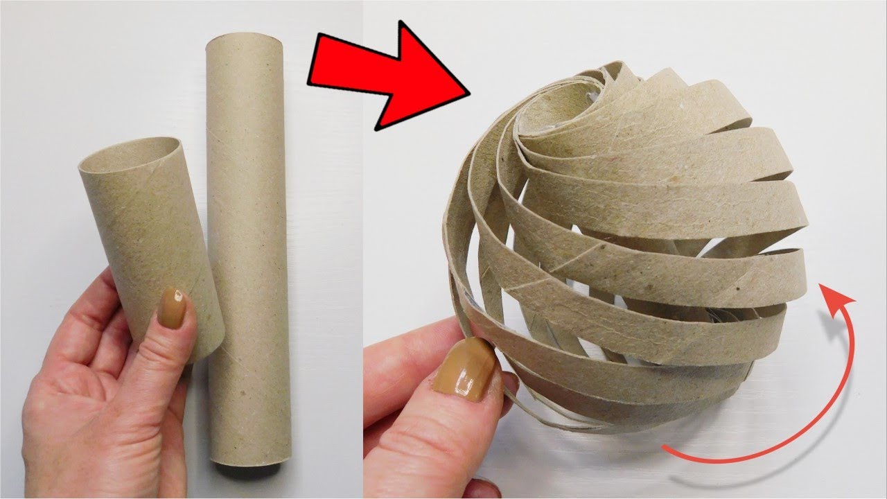 💫 Spinning Christmas Tree Ornaments DIY 🎄 Amazing Decor from Toilet Paper Rolls ❄️ Winter Craft Idea