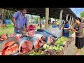 Wow!! Traditional Street Village Fish Markets Of Sri Lankan Island Village