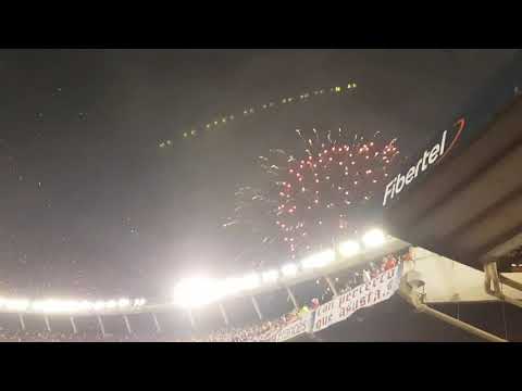 . River Plate fans celebrating the trophy 2018