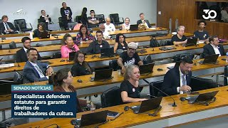 Trabalhadores da cultura defendem criação de estatuto para categoria