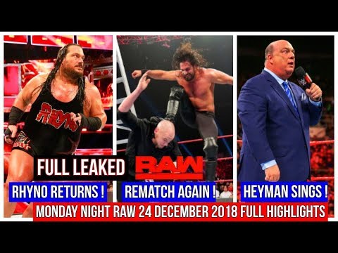 WWE RAW 24 December 2018 Highlights  - WWE Monday Night RAW 24 -12-2018 Highlights