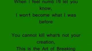 Thousand Foot Krutch - The Art of Breaking lyrics