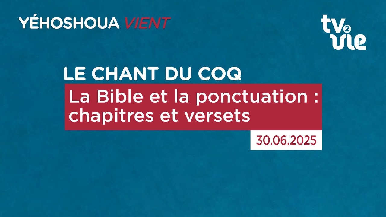 Thumbnail of video: La Bible et la ponctuation : chapitres et versets