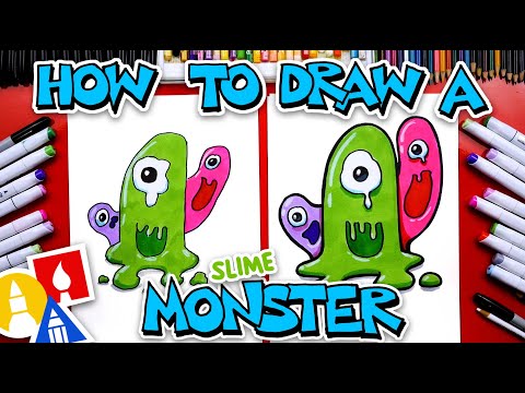 How To Draw A Funny Slime Monster