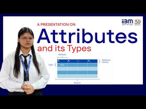 A presentation on Attributes & its types by Diksha Raj, BCA Student at IIBM Patna.