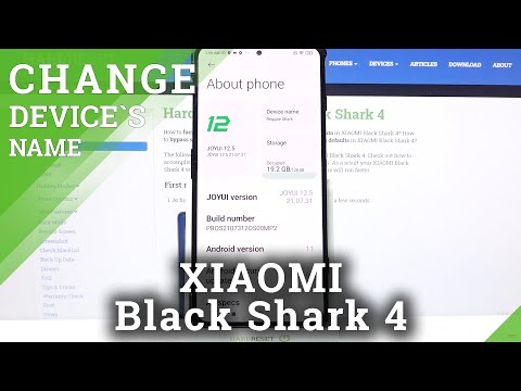 How to Change Device Name on XIAOMI Black Shark 4 - Rename Device
