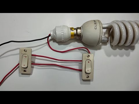Two way switch wiring practical video