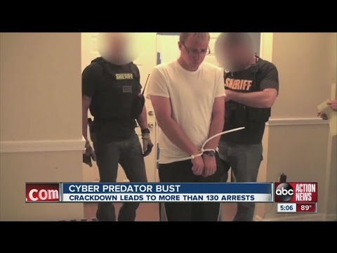 132 arrested in cyber predator sting operation