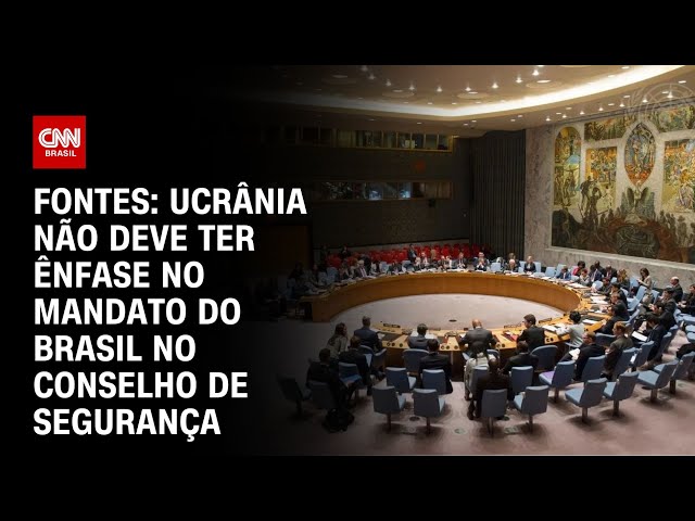 Fontes: Ucrânia não deve ter ênfase no mandato do Brasil no Conselho de Segurança |  AGORA MANHÃ