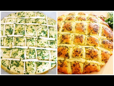 Pain à l'ail et mozzarella / خبز بالثوم والموزاريلا