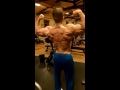 Bodybuilding muscle posing