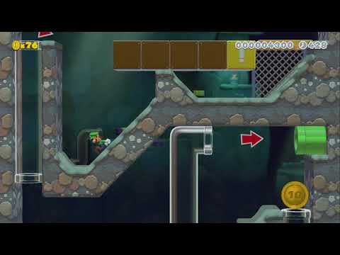 Journey Into The Crystal Cavern by sup3rgh0st - Super Mario Maker 2 - No Commentary 1bv