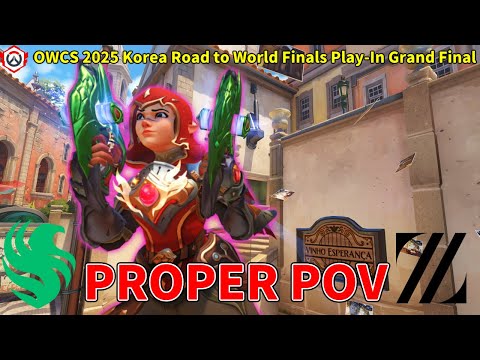【Proper POV】Team Falcons vs ZETA DIVISION OWCS 2025 Korea Road to World Finals Play-In【Overwatch 2】