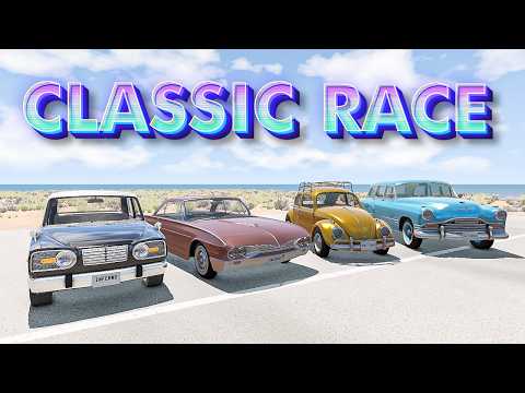 Classic Car Race │ Extreme BeamNG Drive Road Rage