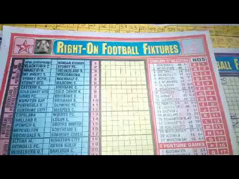 Week 49 - 52, 2019 Aussie Pools Right-On Football Fixtures