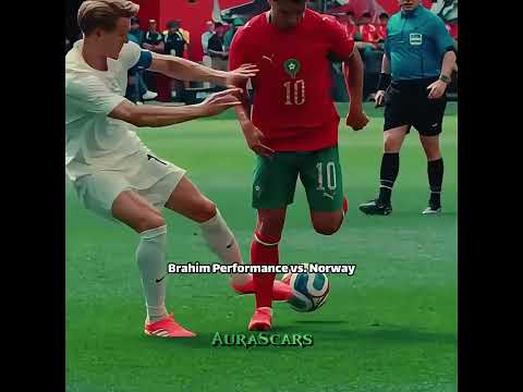 MVP : BRAHIM DIAZ PERFORMANCE VS NORWAY 🥶✨  #morocco #brahimdiaz