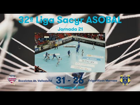 32ª Liga Sacyr ASOBAL J21: Recoletas At. Valladolid - Frigoríficos Morrazo 31-26