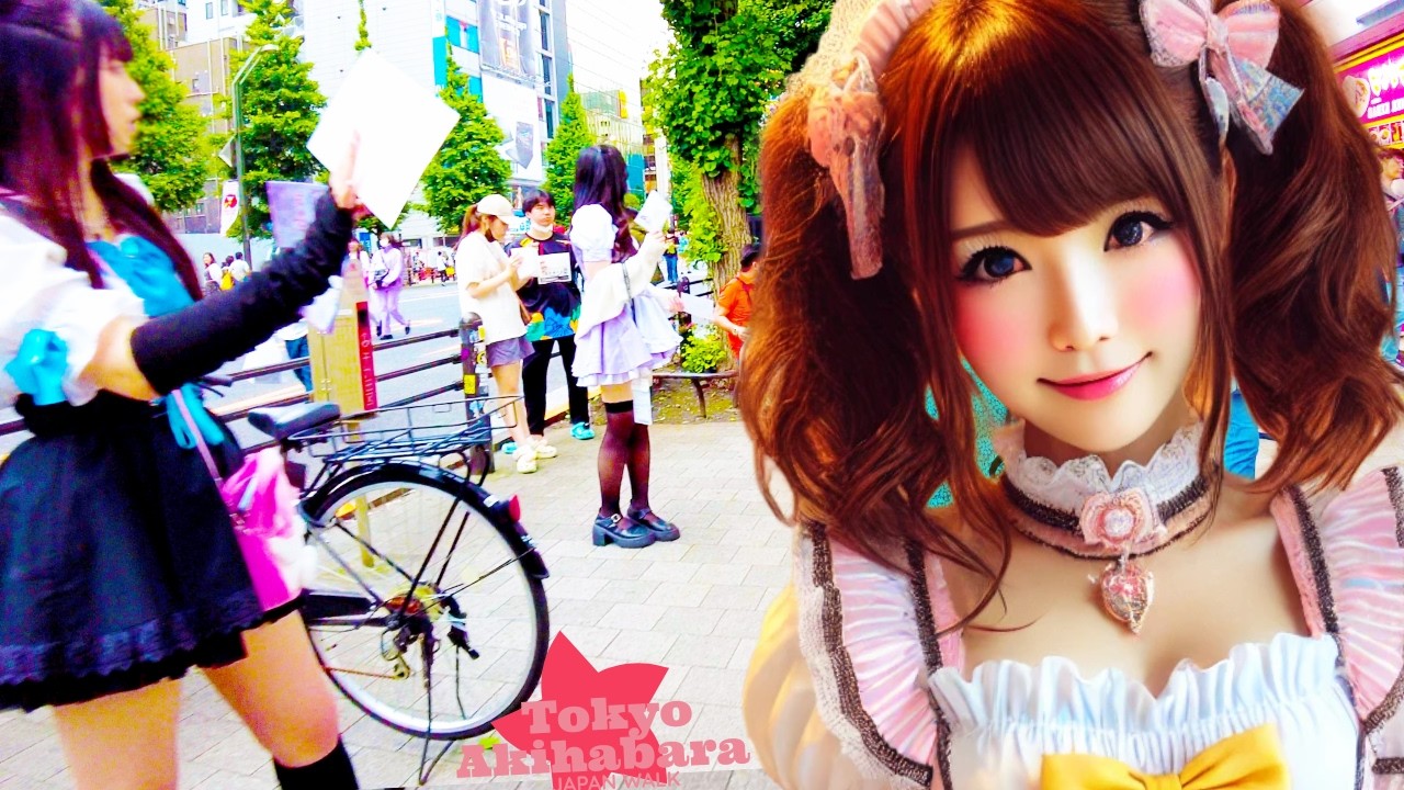 Tokyo Akihabara 🐶 Dokidoki Street 💖 4K Nonstop 1 Hour