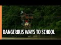 They Risk Their Lives In Nepal One Of The World S Most Dangerous Ways To School