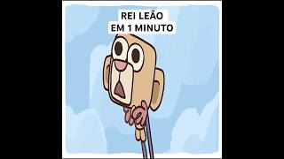 O REI LEÃO EM 1 MINUTO  #shorts @cas