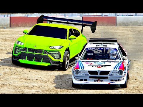 Lamborghini Urus GTR vs Lancia Delta S4 - Off Road Track