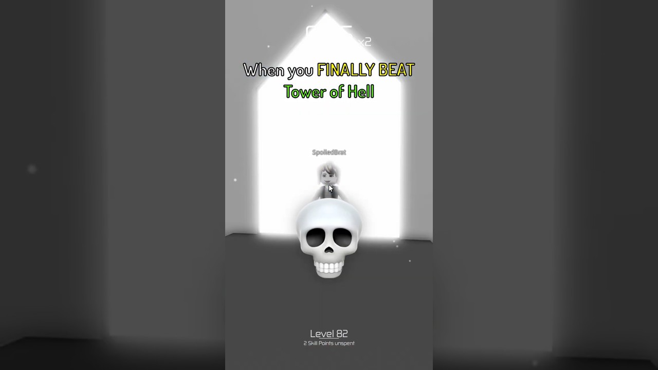 when you FINALLY beat Tower of Hell.. 😭♥💔