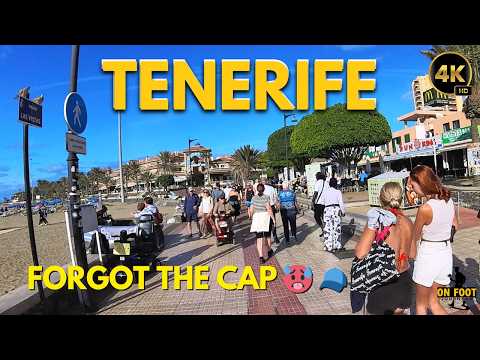Tenerife - February 1, Sunny Days & Fresh Evenings | Los Cristianos & Las Américas Walk 4K #tenerife