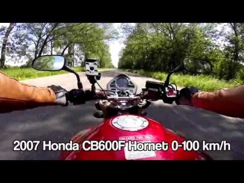 2007 Honda CB600F Hornet (599) 0-100 km/h (0-62 mph)