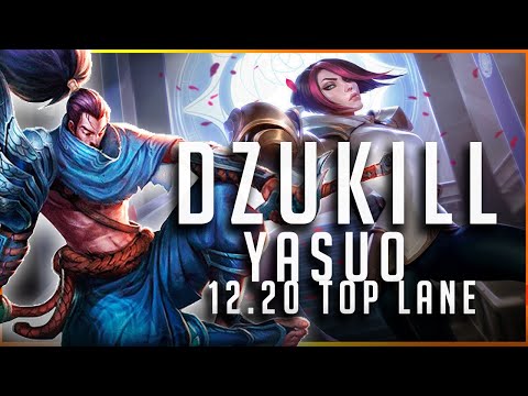 Dzukill - Yasuo vs Fiora TOP Patch 12.20 - Yasuo Gameplay