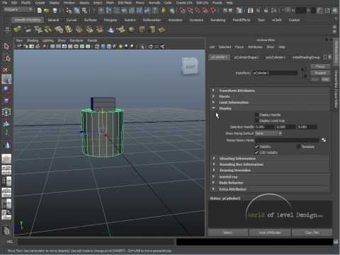 Maya Beginner Basics 5/10: Geometry Modeling Basics [Tutorial #05]