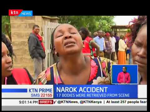 10 out of the 17 bodies retrieved from the Siyapei road accident in Narok have been identified