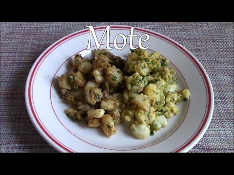 Ep. 9: Mote Pillo (Hominy with Eggs) and Mote Sucio (Hominy with Gravy) with Roast Pork