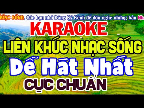 KARAOKE Liên Khúc Nhạc Sống DỄ HÁT NHẤT BEAT Cực Hay - Nhạc Sống Cha Cha Cha Karaoke Mới Nhất