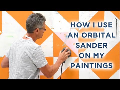 How I use my orbital sander on my paintings - YouTube
