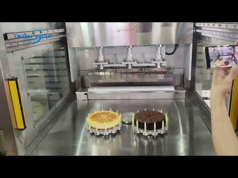 Wanli High Quality Automatic Ultrasonic Round Cake Cutting Machine