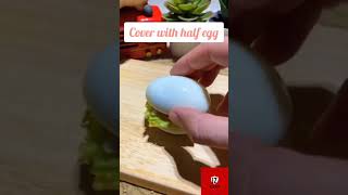 #egg hamburger 🍔,#shorts,#asmr egg burger,#tasty egg burger,#foodlife