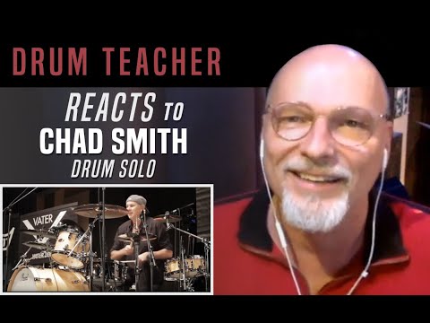 Drum Teacher Reacts to Chad Smith - Drum Solo