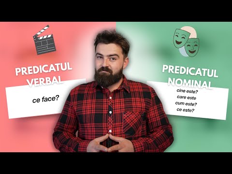 Predicatul verbal. Predicatul nominal