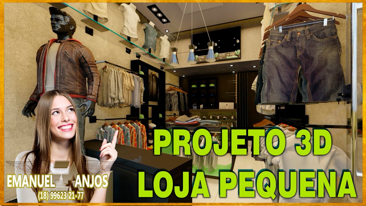 PROJETO 3D LOJA PEQUENA