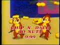 Original VHS Opening Chip N Dale Go Nuts UK Retail Tape