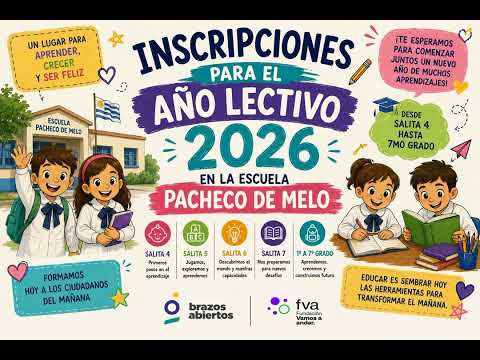 T2025-Publicidad: Inscripciones 2026-El Carril-Salta-Esc. N°4321 Dr. José Andrés Pacheco de Melo-6°.