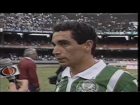 Palmeiras 1 x 0 Santos - Paulista 1992 Estréia de Zinho