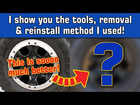 Ford Bronco Sasquatch Wheel Bead Trim Rings Removal and Powder Coating