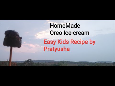 Home-made Oreo Ice-cream | Easy Kids Recipe | Pratyusha's Fun Hours