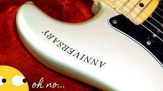 Video thumbnail for A Unique Surprise on this 70s Strat! | 1979 25th Anniversary Stratocaster Silver Review + Demo by The Trogly's Guitar Show
