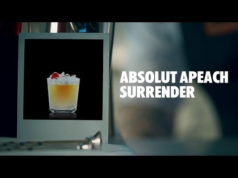 ABSOLUT APEACH SURRENDER DRINK RECIPE - HOW TO MIX