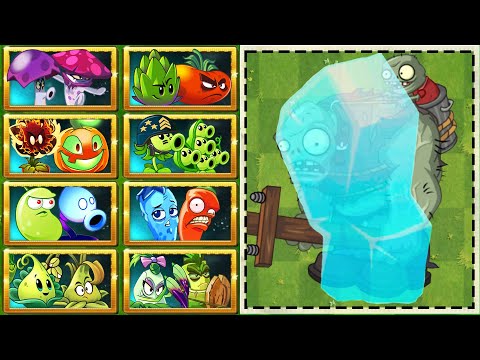 PvZ 2 - Random Team Plant vs Team 5 Frozen Gargantuar Zombie - Which Team Plant Will Win?