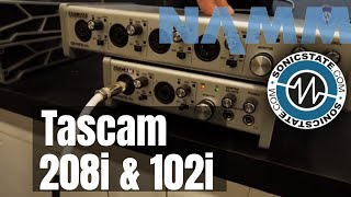 Video thumbnail for NAMM 2019 Tascam 208i and 102i Interfaces by sonicstate