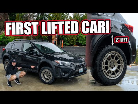 Subaru Crosstrek GETS LIFTED! Trails by Grimmspeed Lift Kit and Fifteen52 Traverse MX Install (4K)