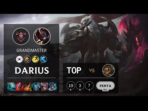 Darius Top vs Renekton - KR Grandmaster Patch 11.16